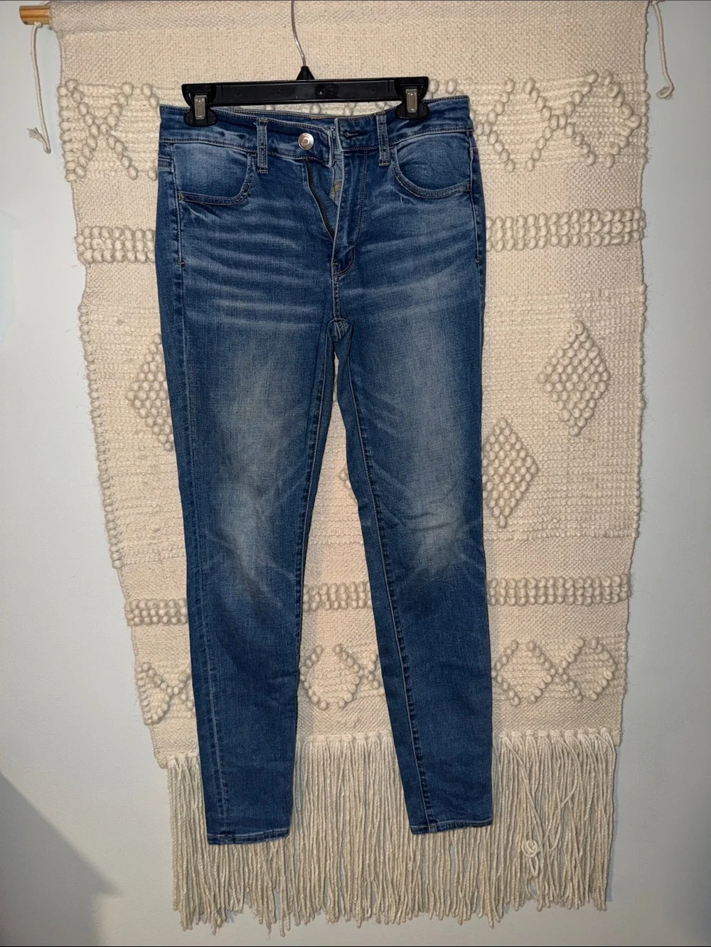 American Eagle Outfitters Blue Stretch Skinny Jeggings
